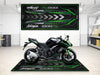 Designed Pit Mat for Kawasaki 1000SX Motorcycle - MM7390 MPM Motorcycle Mat