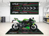 Designed Pit Mat for Kawasaki Ninja ZX-4RR KRT Edition Motorcycle - MM7393 MPM Motorcycle Mat