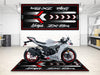 Designed Pit Mat for Kawasaki ZX-6R Motorcycle - MM7395 MPM Motorcycle Mat