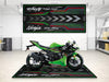 Designed Pit Mat for Kawasaki Ninja ZX-6R KRT Edition Motorcycle - MM7396 MPM Motorcycle Mat