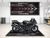 Designed Pit Mat for Kawasaki Ninja ZX-14R Motorcycle - MM7403 MPM Motorcycle Mat
