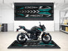 Designed Pit Mat for Kawasaki Z400 Motorcycle - MM7410 MPM Motorcycle Mat