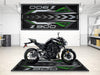 Designed Pit Mat for Kawasaki Z900 Motorcycle - MM7412 MPM Motorcycle Mat