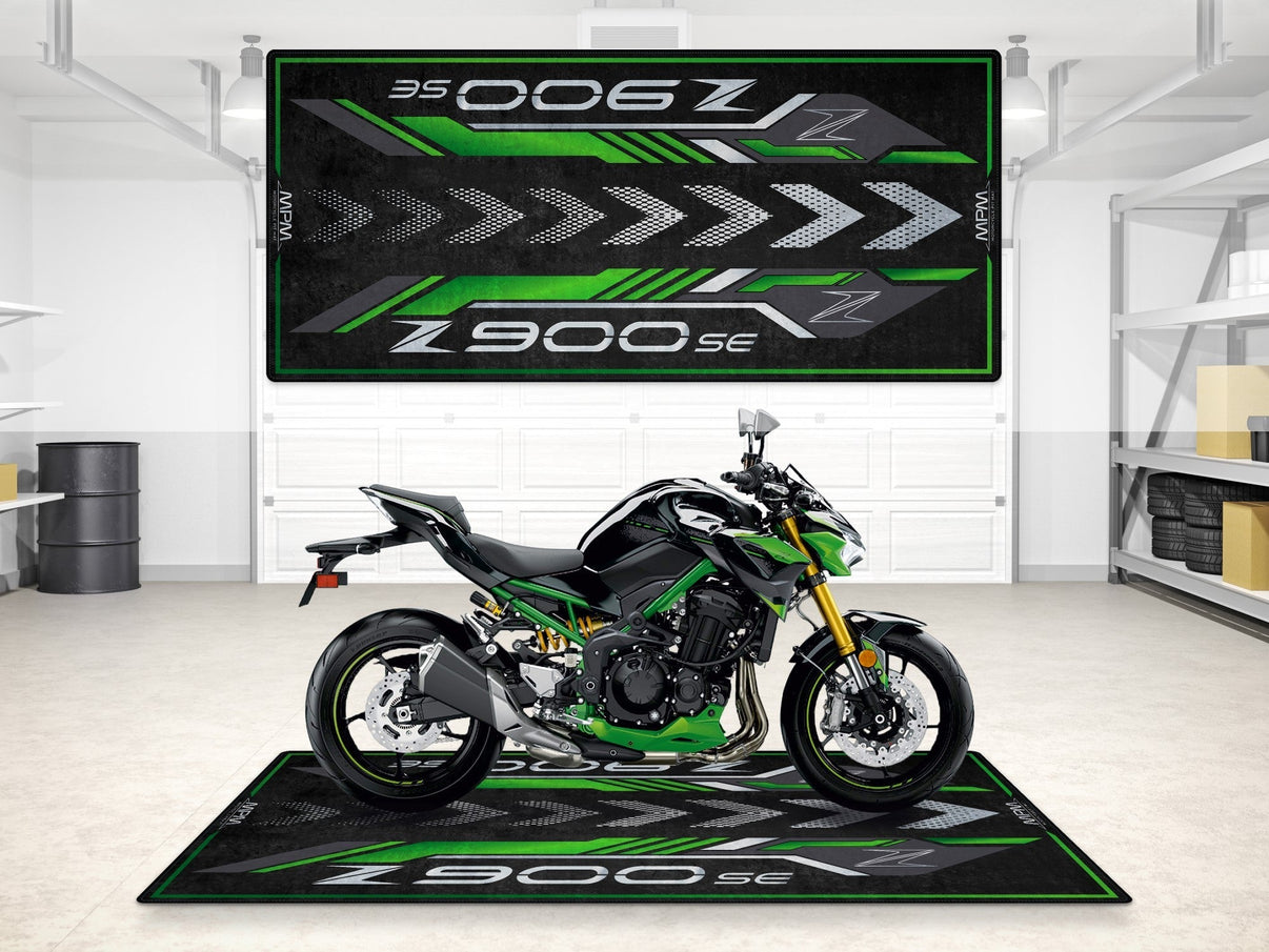 Designed Pit Mat for Kawasaki Z900 SE Motorcycle - MM7413 MPM Motorcycle Mat