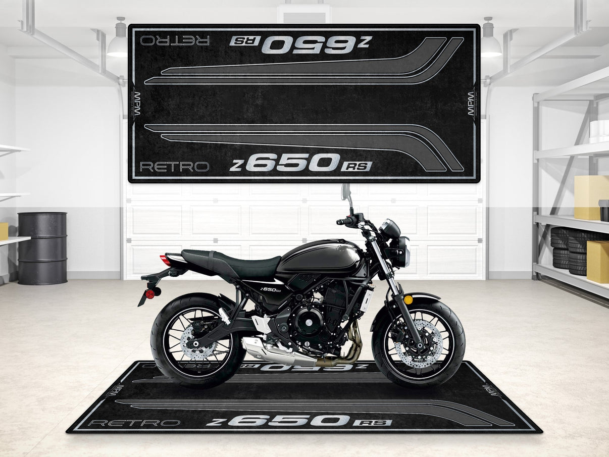 Designed Pit Mat for Kawasaki Z650 RS Motorcycle - MM7414 MPM Motorcycle Mat