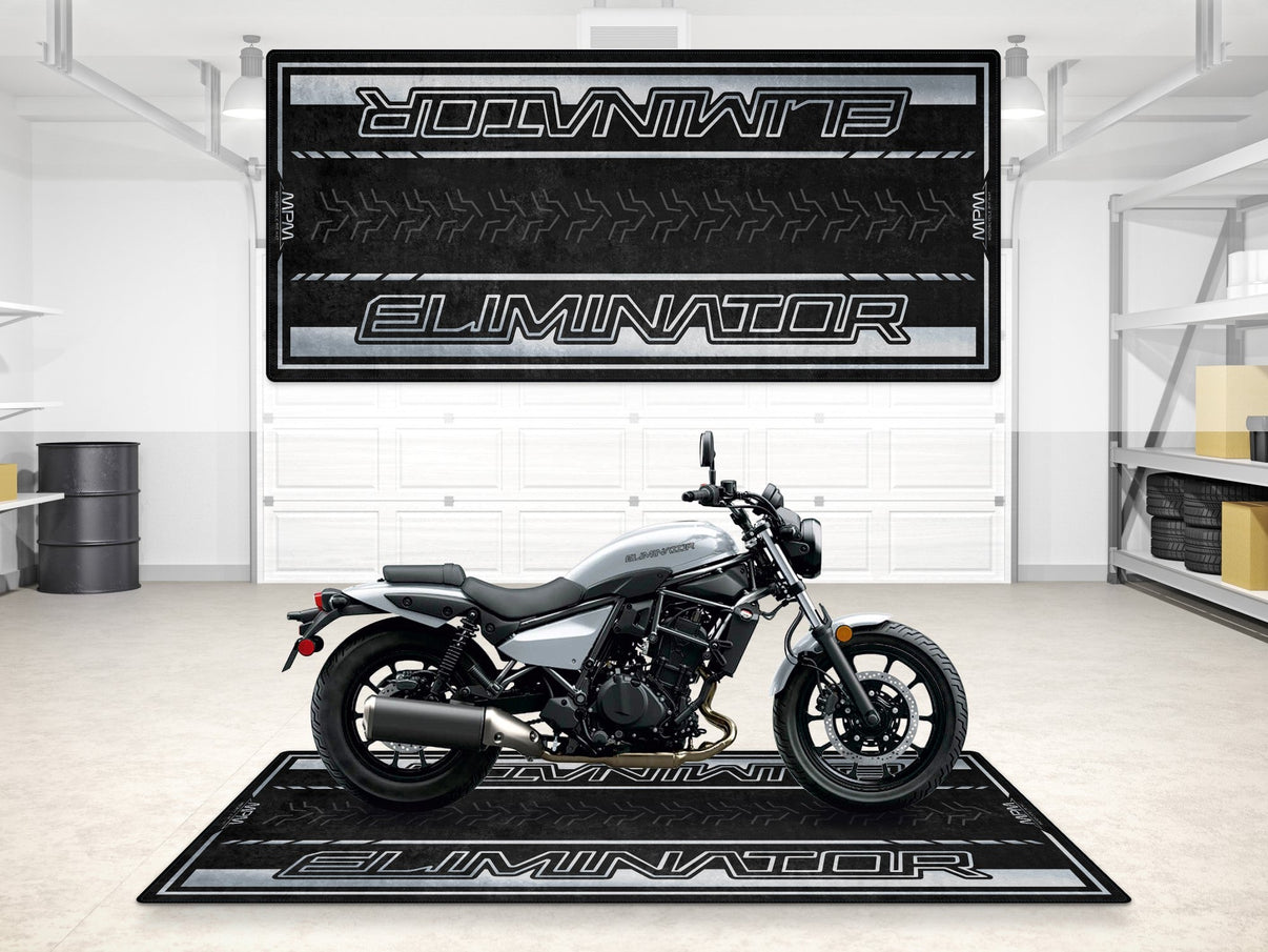 Designed Pit Mat for Kawasaki Eliminator Motorcycle - MM7422 MPM Motorcycle Mat