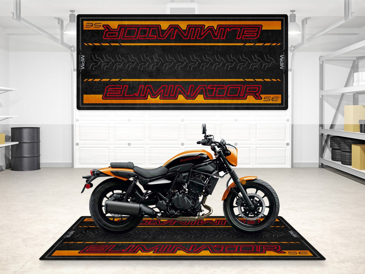 Designed Pit Mat for Kawasaki Eliminator SE Motorcycle - MM7423 MPM Motorcycle Mat