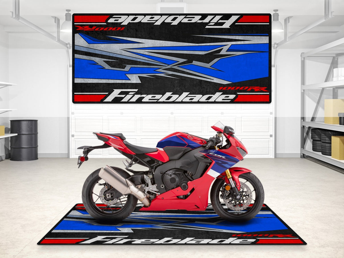 Designed Pit Mat for Honda CBR1000RR Fireblade Motorcycle - MM7242 MPM Motorcycle Mat