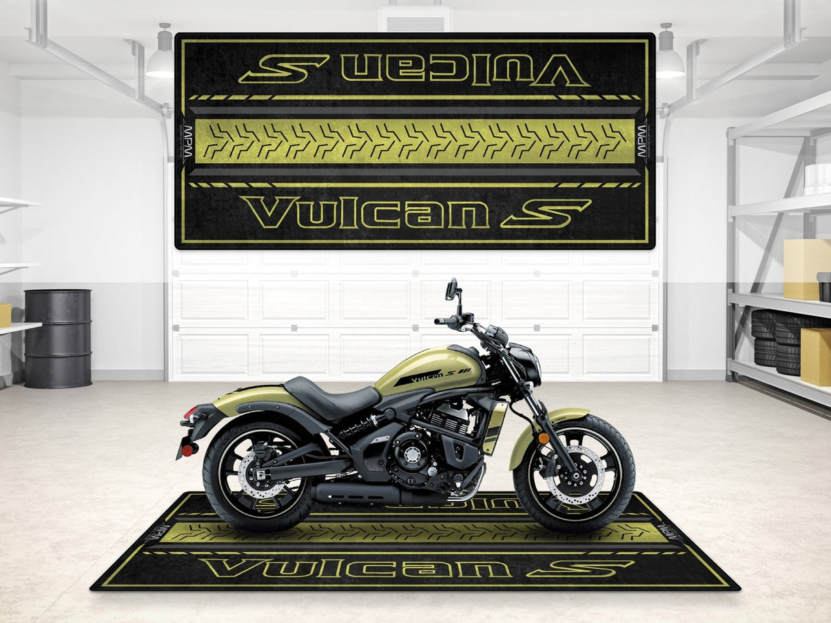 Designed Pit Mat for Kawasaki Vulcan S Motorcycle - MM7424 MPM Motorcycle Mat