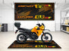Designed Pit Mat for Kawasaki KLR 650 Motorcycle - MM7431 MPM Motorcycle Mat