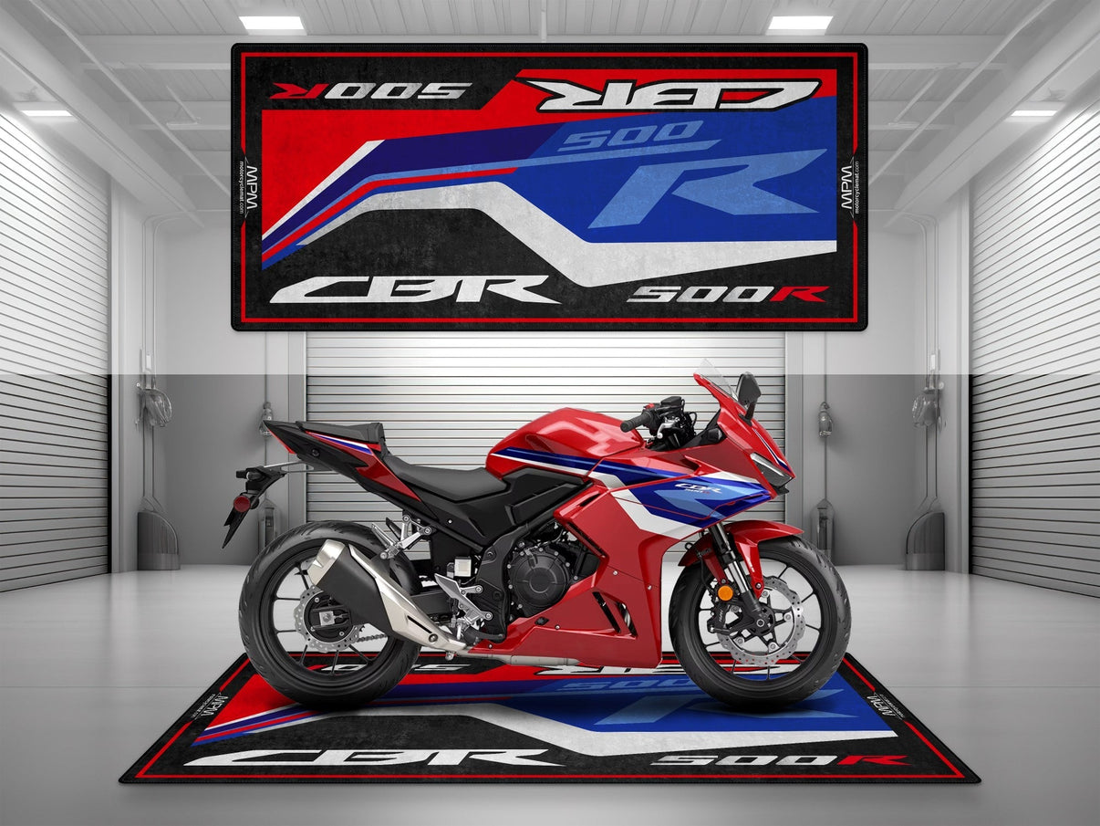 Designed Pit Mat for Honda CBR500R Motorcycle - MM7445 MPM Motorcycle Mat