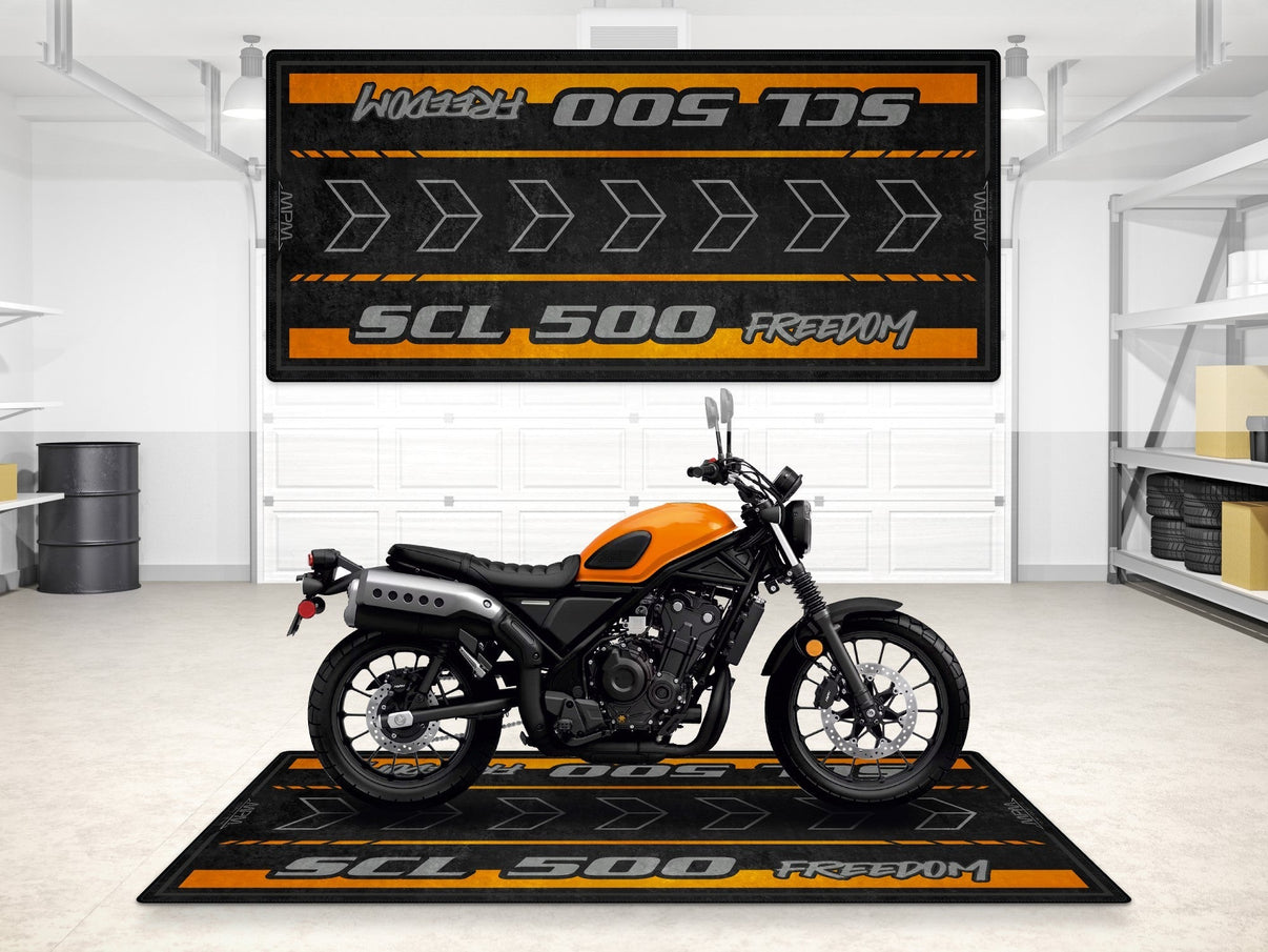 Designed Pit Mat for Honda SCL500 Motorcycle - MM7448 MPM Motorcycle Mat