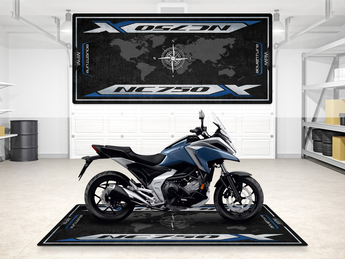 Designed Pit Mat for Honda NC750X Motorcycle - MM7454 MPM Motorcycle Mat