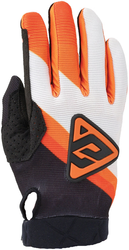 Answer Peak Flo Gloves - Black/Hyper Orange/White