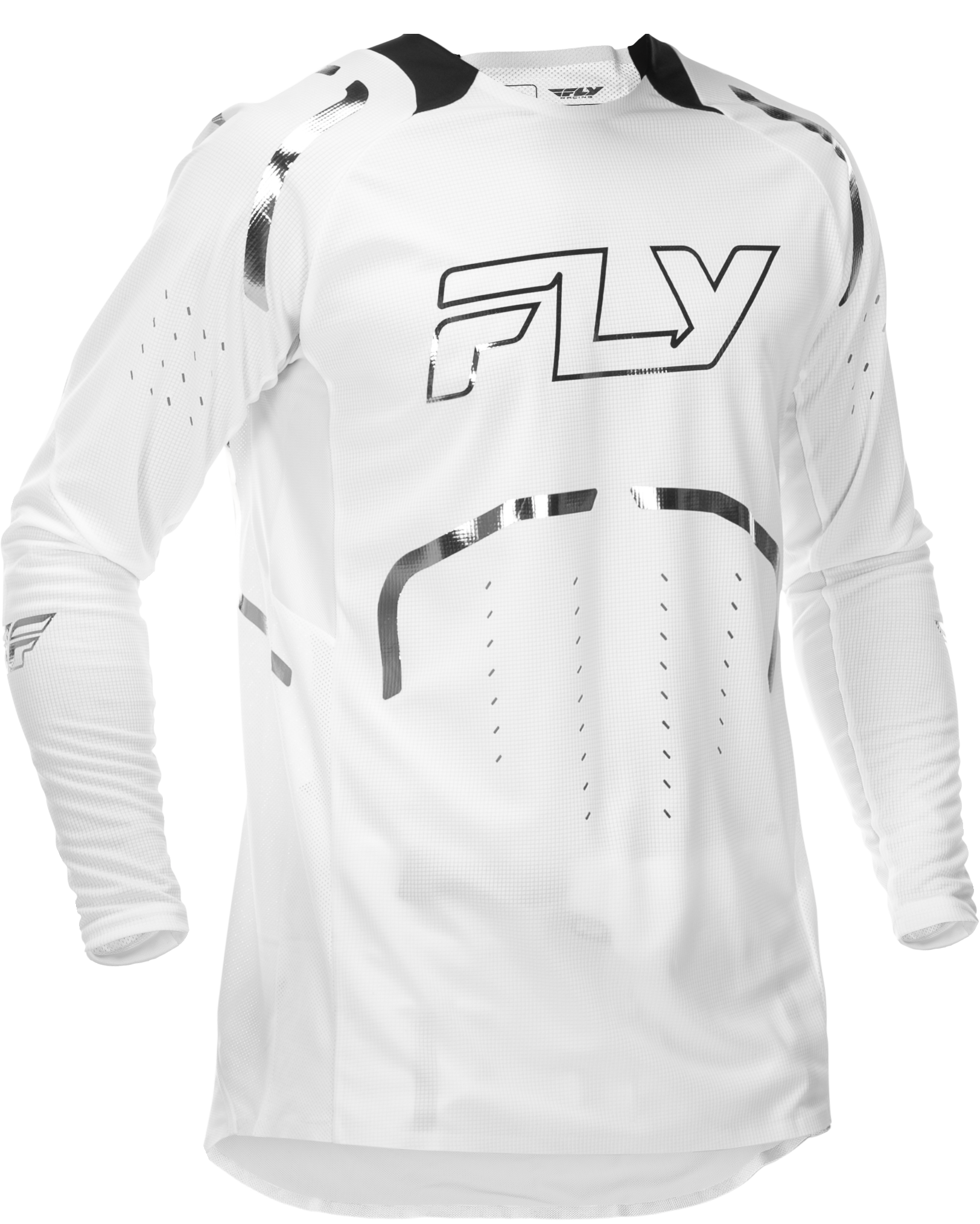 FLY RACING Evolution DST LE Flash Jersey - White/Silver - LiveTheGnar