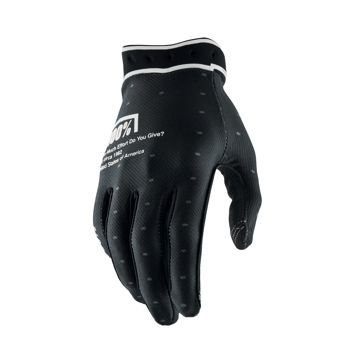 100% Ridefit Gloves - Black