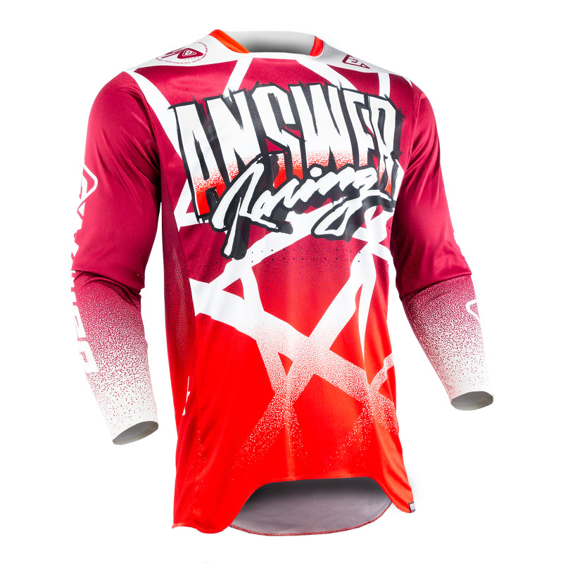 Answer 2026 LE Elite Chaos Artifacts Jersey - Dark Red/Red/White