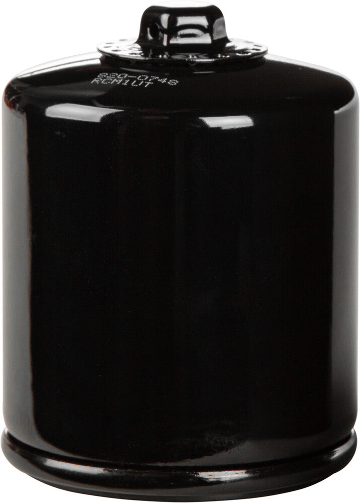 HardDrive Oil Filter Twin Cam Black Heavy Duty w/ Hex - LiveTheGnar