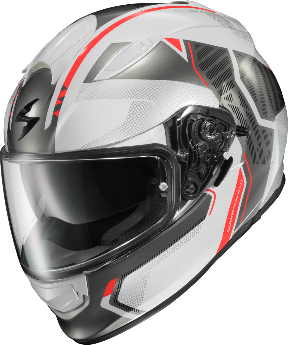 Scorpion EXO-RYZER Full Face Helmet - Switch White/Grey – LiveTheGnar