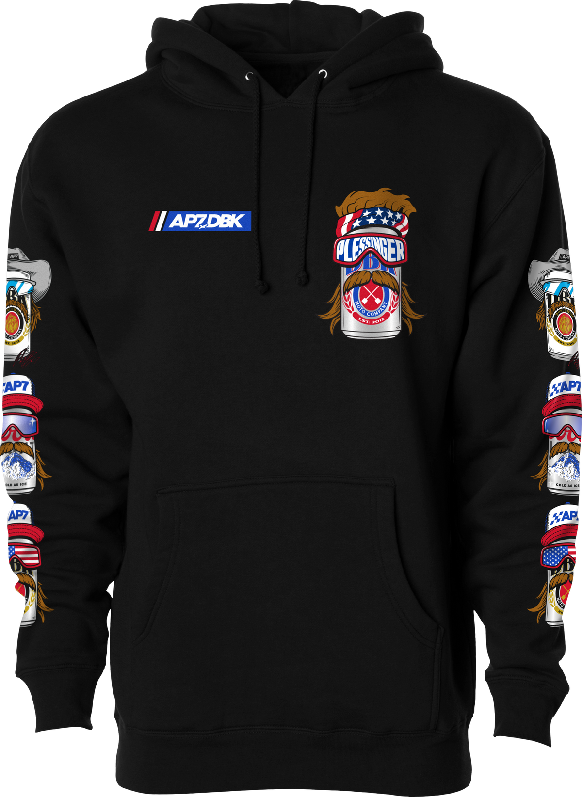 DBK AP7 Mullet Madness Hoodie - Black