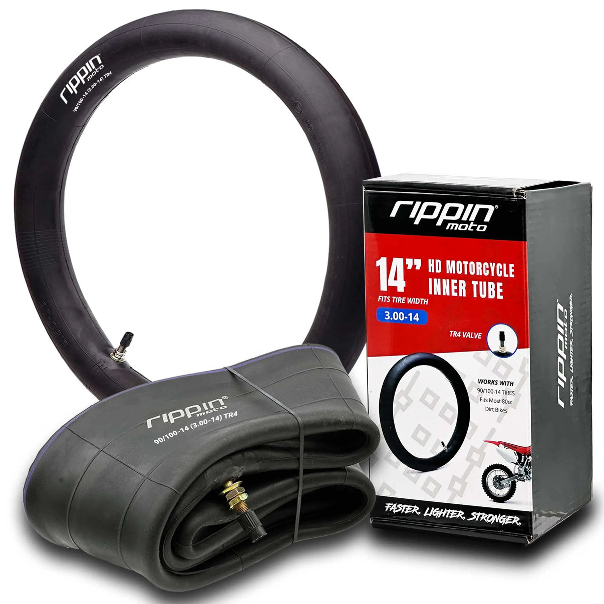 90/100-14 (3.0-14) Heavy Duty 14" Inner Tube 3mm Thick Rippin Moto