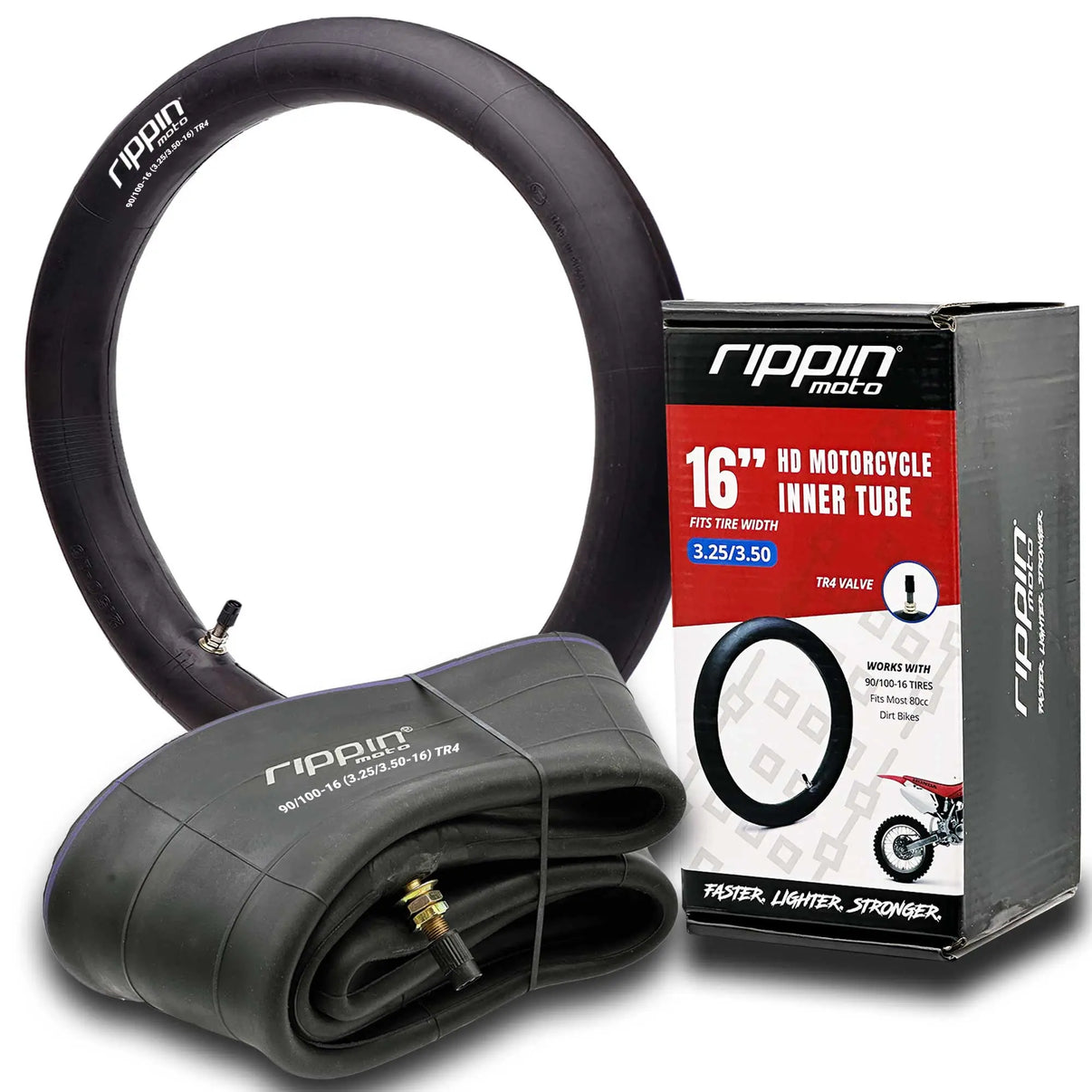 90/100-16 (3.25/3.50-16) Heavy Duty Motorcycle Inner Tube - 3mm Thick Rippin Moto