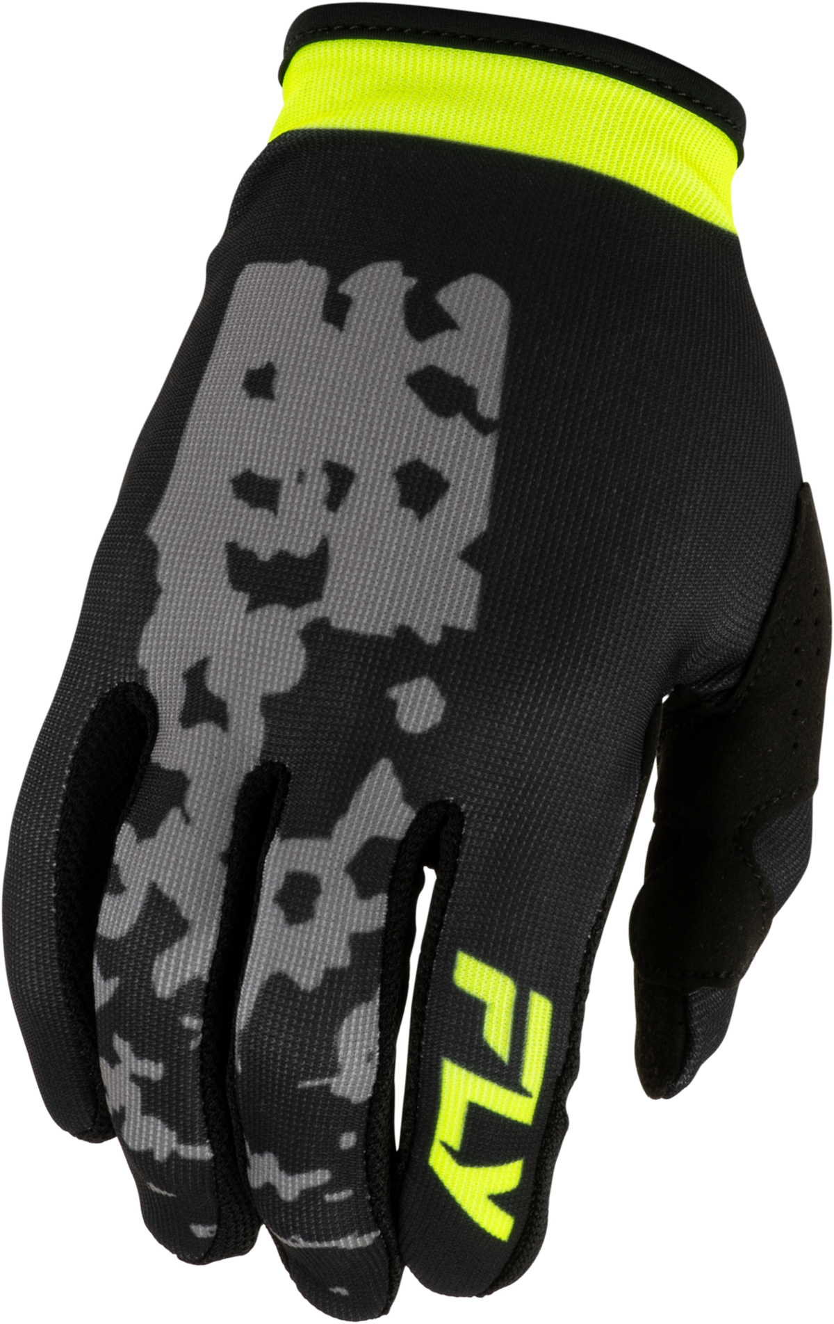 FLY Racing 2027 Lite Flake Gloves - Grey/Hi-Vis/Black