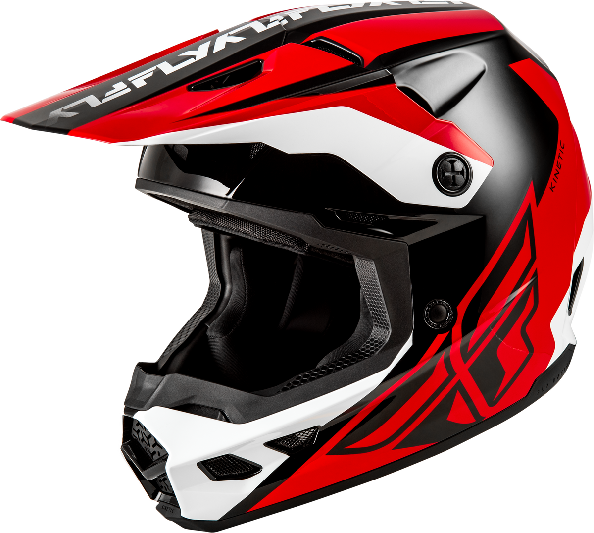 FLY Racing 2026 Kinetic Crest Helmet - Red/Black/White