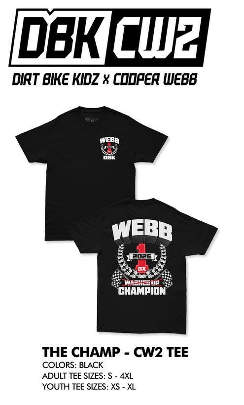 DBK The Champ CW2 Youth Premium Tee - Black