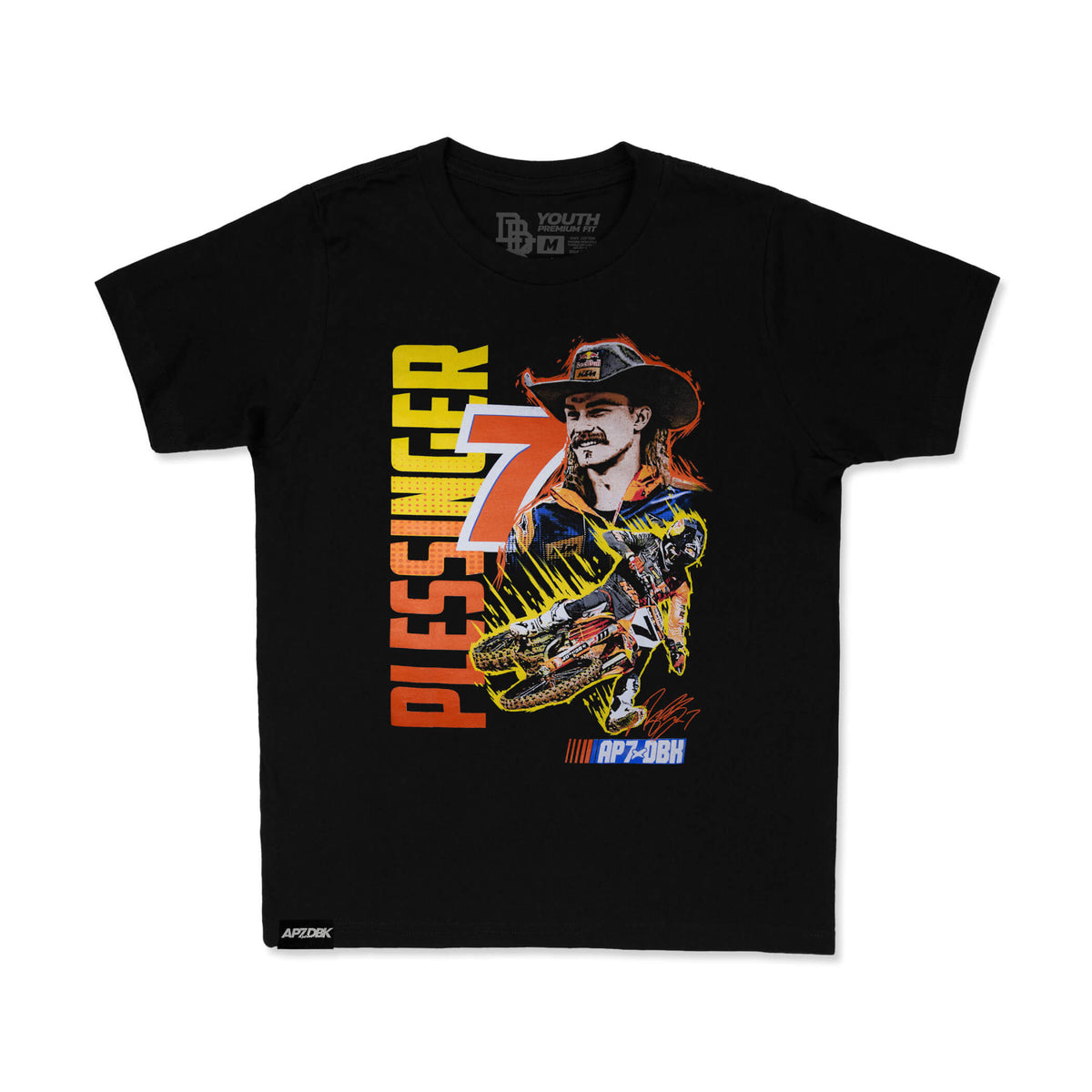 DBK AP7 Speedway Youth T-Shirt - Black - front