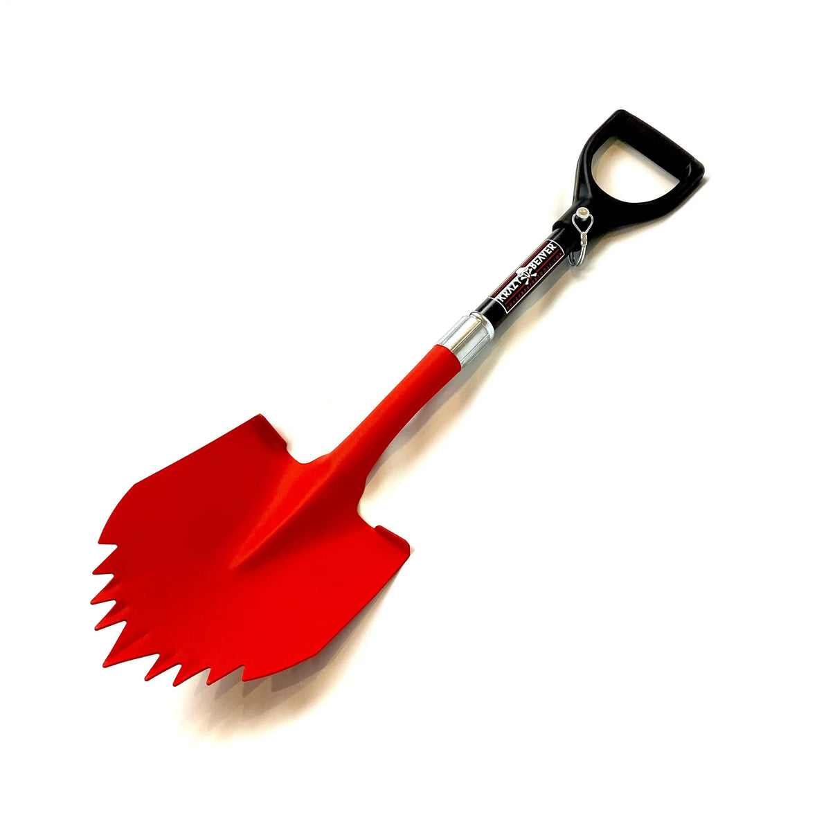 ATV / UTV Krazy Beaver Shorty Shovel (Textured Red Head / Black Handle) Krazy Beaver Tools
