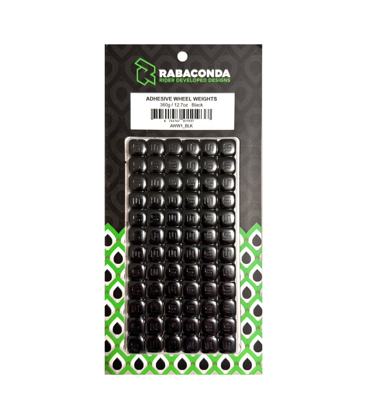 Rabaconda Adhesive Motorcycle Wheel Weights - 360g Pack