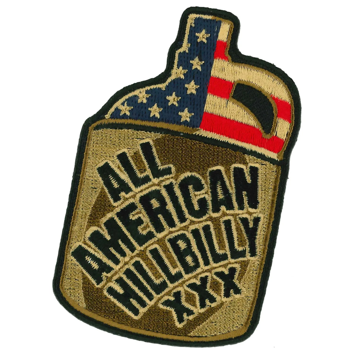 All American Hillbilly XXX Moonshine 3.5" Patch Hot Leathers