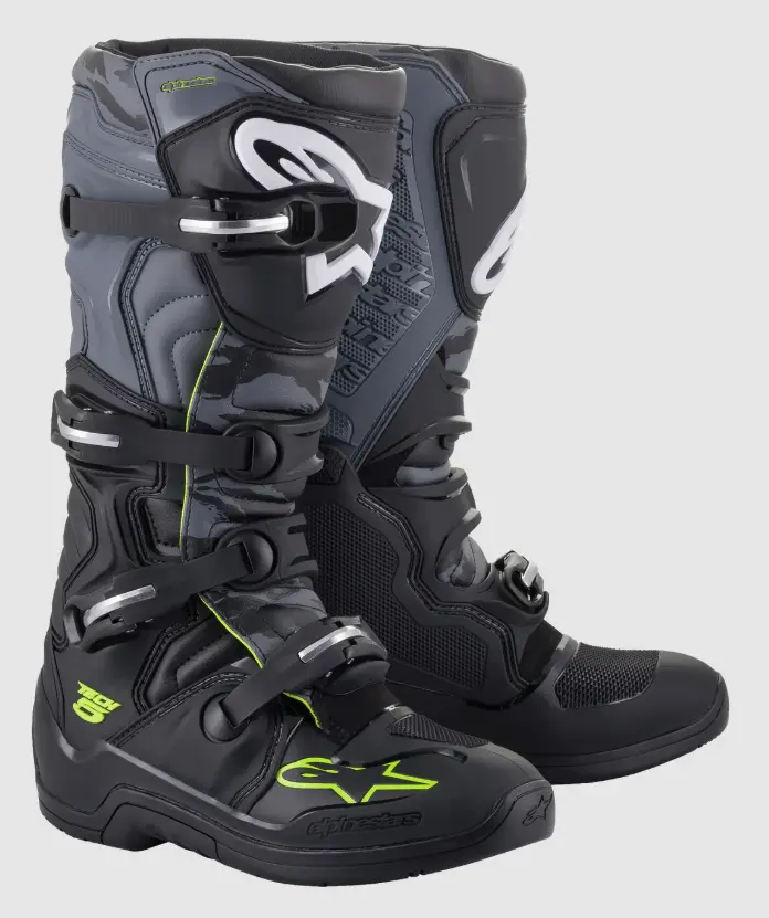 Alpinestars Tech 5 Black/Grey/Yellow Fluo Boots ALPINESTARS