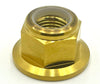 Anodized Titanium Nylock Nut - M12x1.25 Titanium Surron