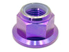 Anodized Titanium Nylock Nut - M12x1.25 Titanium Surron