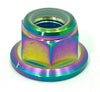 Anodized Titanium Nylock Nut - M12x1.25 Titanium Surron