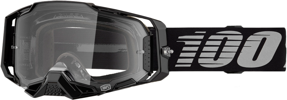 Armega Goggle Black Clear Lens 100-PERCENT