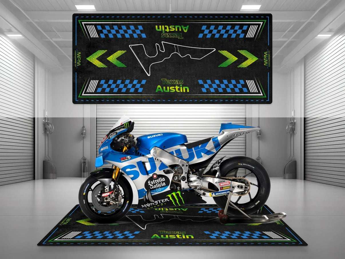 Austin-Texas Track Design Motorcycle Mat - U150 MPM Motorcycle Mat