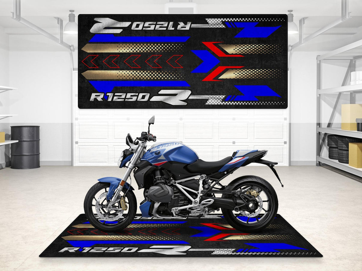 Designed Pit Mat for BMW R1250 R Motorcycle - MM7284 MPM Motorcycle Mat