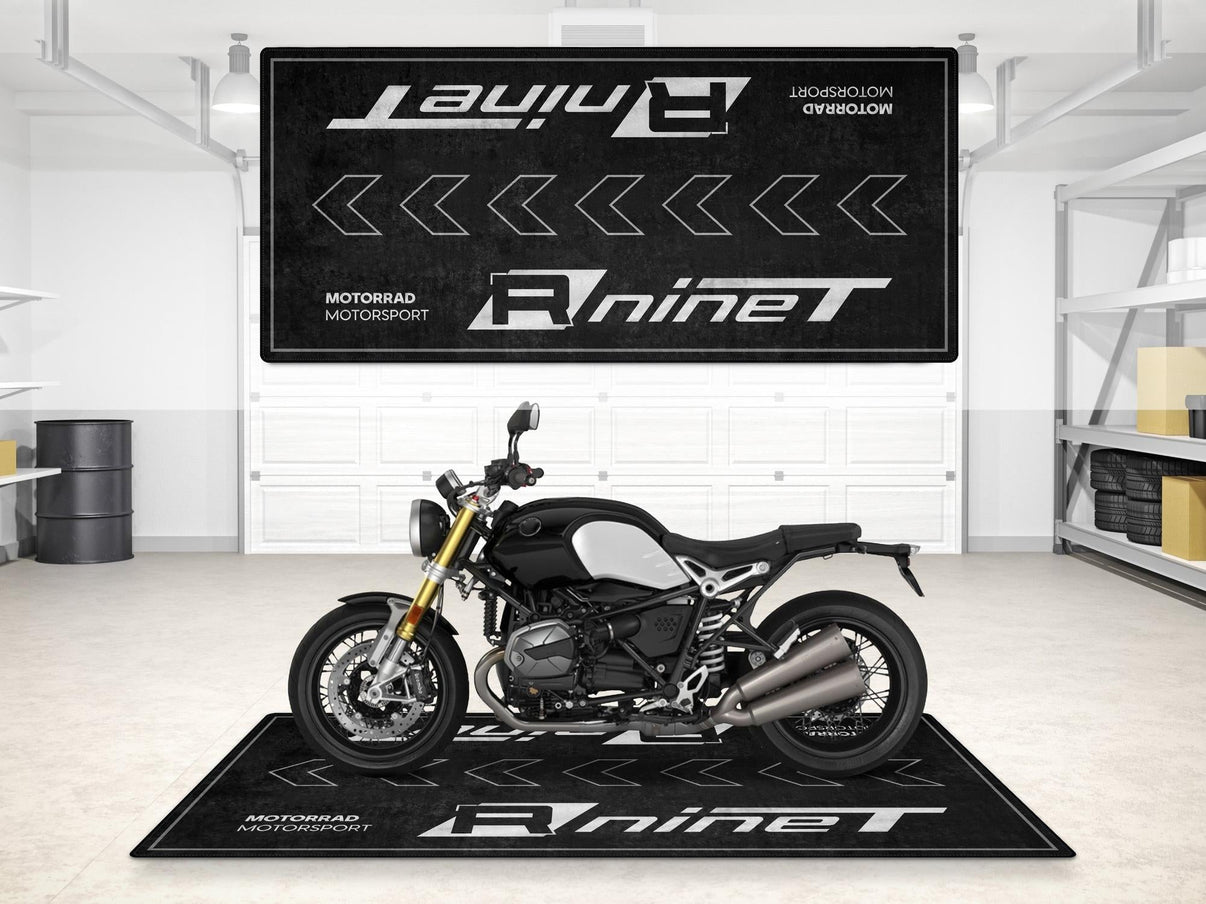 Designed Pit Mat for BMW R nineT Motorcycle - MM7289 MPM Motorcycle Mat