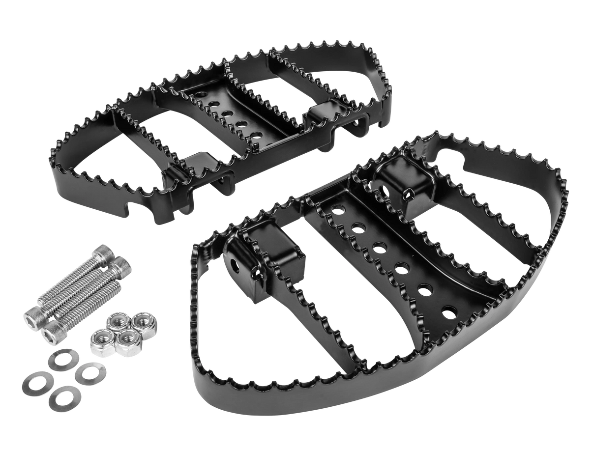 Burley MX Style Passenger Boards - Black - Harley Davidson | FLT BURLY BRAND