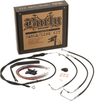 Burly Brand Control Kit for 14" Ape Hangers - Black - Non ABS BURLY BRAND