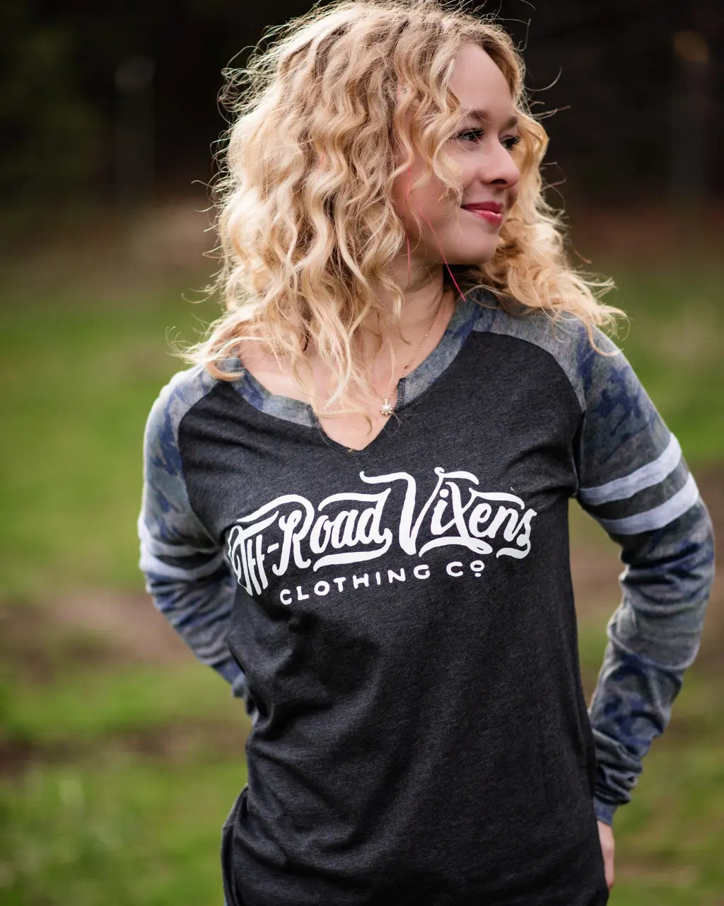 Cadet Ladies Camo Long Sleeve - Limited Edition OFF-ROAD VIXENS CLOTHING CO.