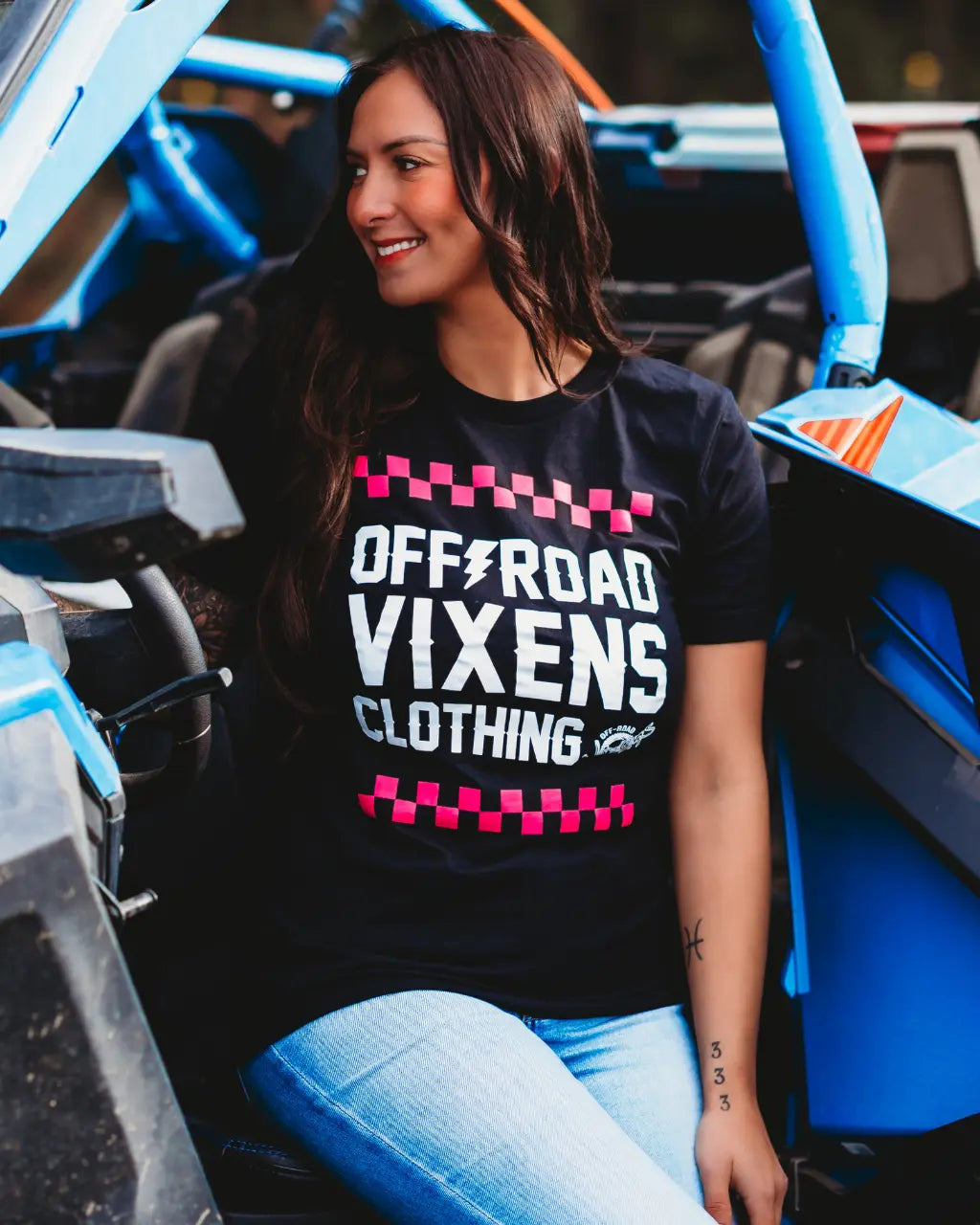 Checked Out Unisex Tee OFF-ROAD VIXENS CLOTHING CO.