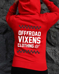 Checked Out Unisex Zip Hoodie OFF-ROAD VIXENS CLOTHING CO.