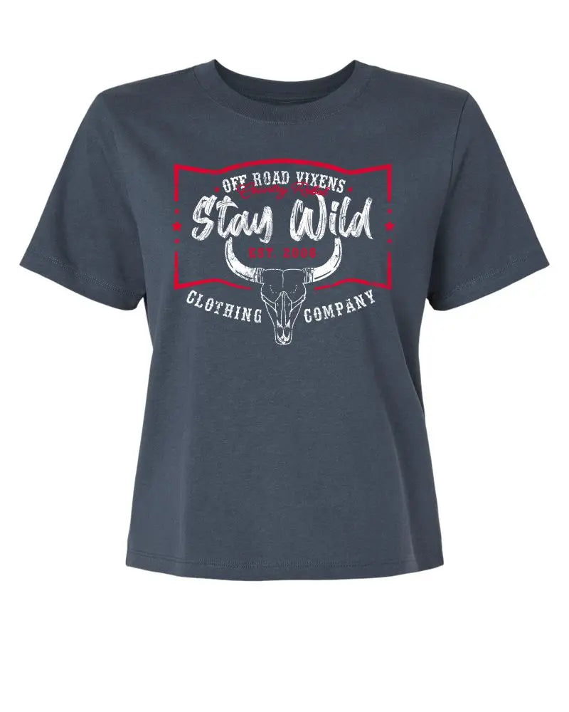 Country Rebel Boxy Tee OFF-ROAD VIXENS CLOTHING CO.