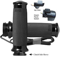Custom Contour Black FBW Heated Grips for Harley Davidson | FLTR Road Glide | 2015+ AVON