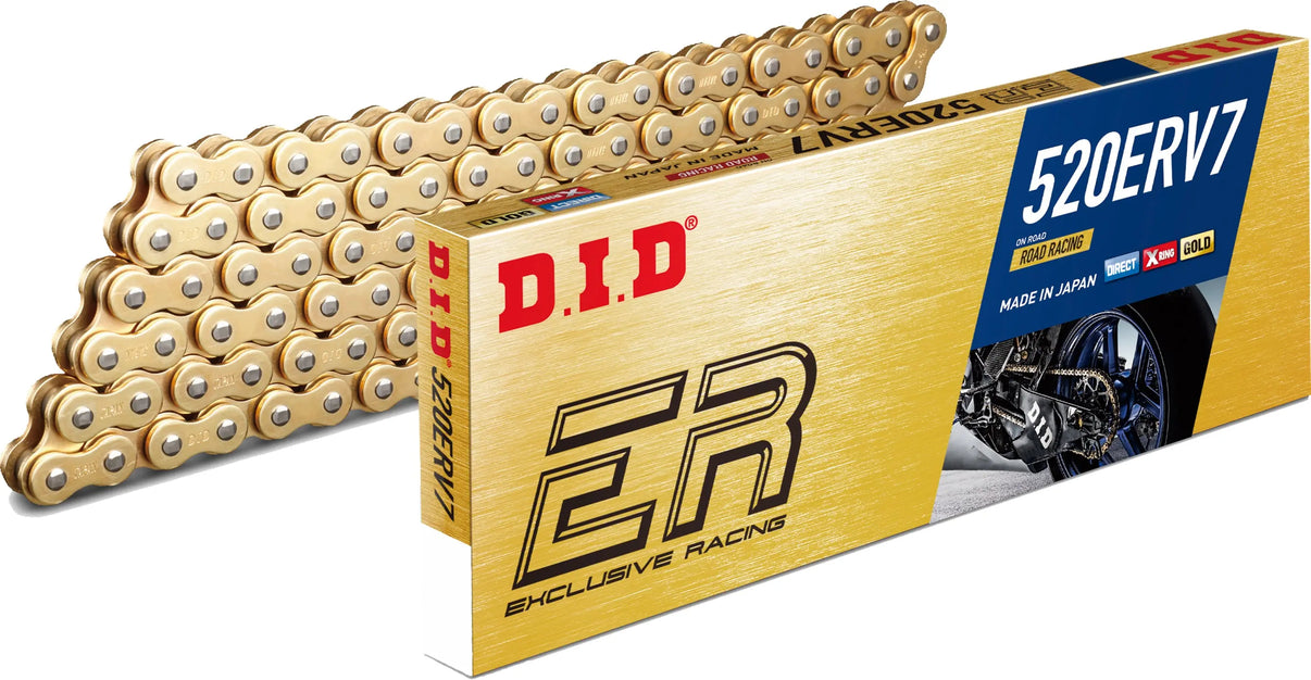 D.I.D 520 ERV7 Gold X-Ring Chain - D.I.D