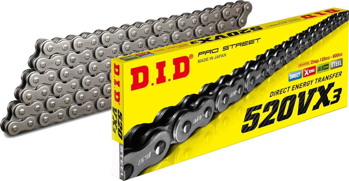 D.I.D 520 VX3 Natural X-Ring Chain D.I.D
